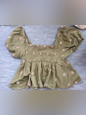 Floral babydoll top